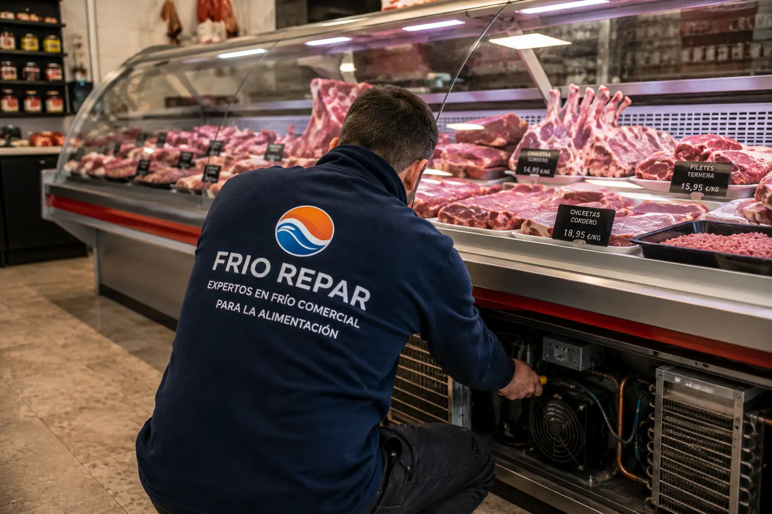 Reparación y mantenimiento de frío comercial para carnicerías y charcuterías