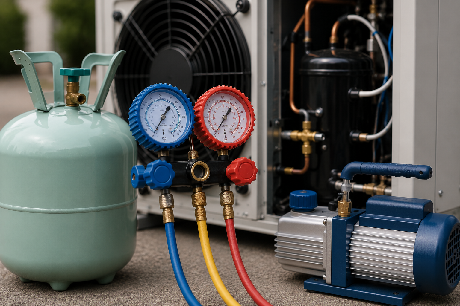 Carga de gas refrigerante para equipos frigoríficos